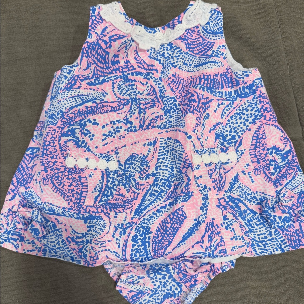 Lilly Pulitzer two piece dress 3-6 months